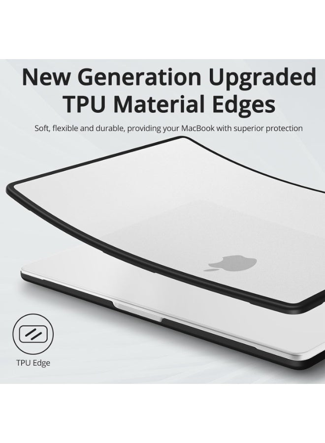Digipace MacBook Air 13.6 Case (A3240/A3113/A2681), Matte Frosted Hard Shell with Shock-Absorbing TPU Bumper - Image 3